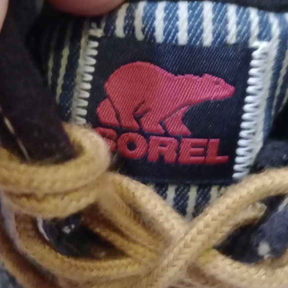 Sorel Tivoli Oxfords Navy Blue Waterproof Duck Shoes  Size 9.5 Like New - Picture 7 of 8